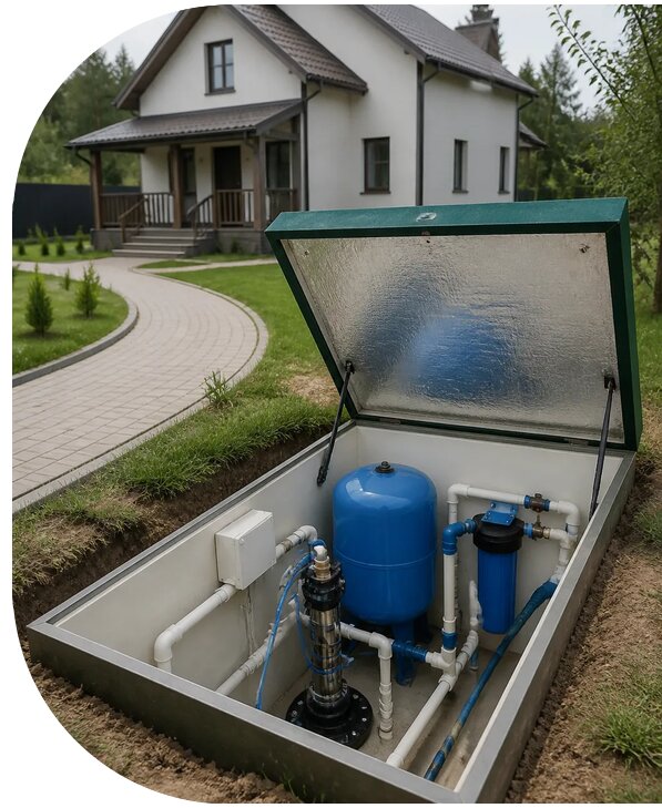 Автономное водоснабжение дома в Новом Уренгое от 155970 р. | АПаруса-Нвг