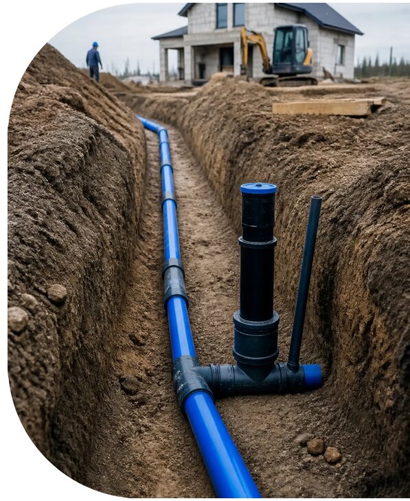 Строительство сетей водоснабжения в Новом Уренгое от 2600 р. | АПаруса-Нвг